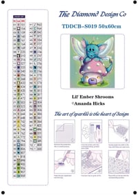 Image 4 of Lil' Ember Shrooms Full Size Diamond Painting by Amanda Hicks