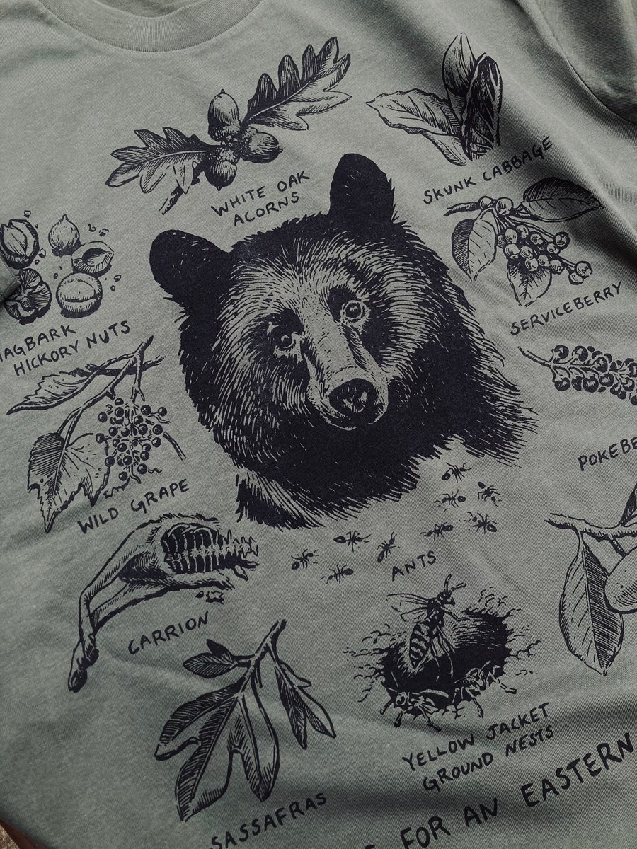 FORAGING BLACK BEAR [t-shirt] | OUR NUMINOUS NATURE