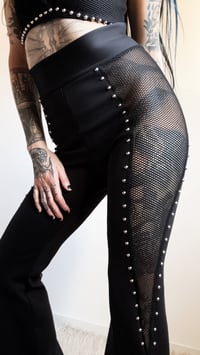 Image 1 of Fishnet Bell Bottoms