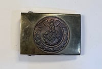 Image 1 of WW2 (Nazi Germany) SA Youth Brass Belt Buckle - Small Size (**RARE**)