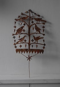 Image 1 of Birds and hearts in folk tree