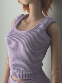 Image 2 of Purple Crop Tank