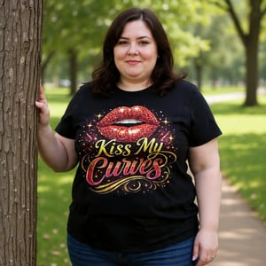 Image of KISS MY CURVES T-SHIRTS