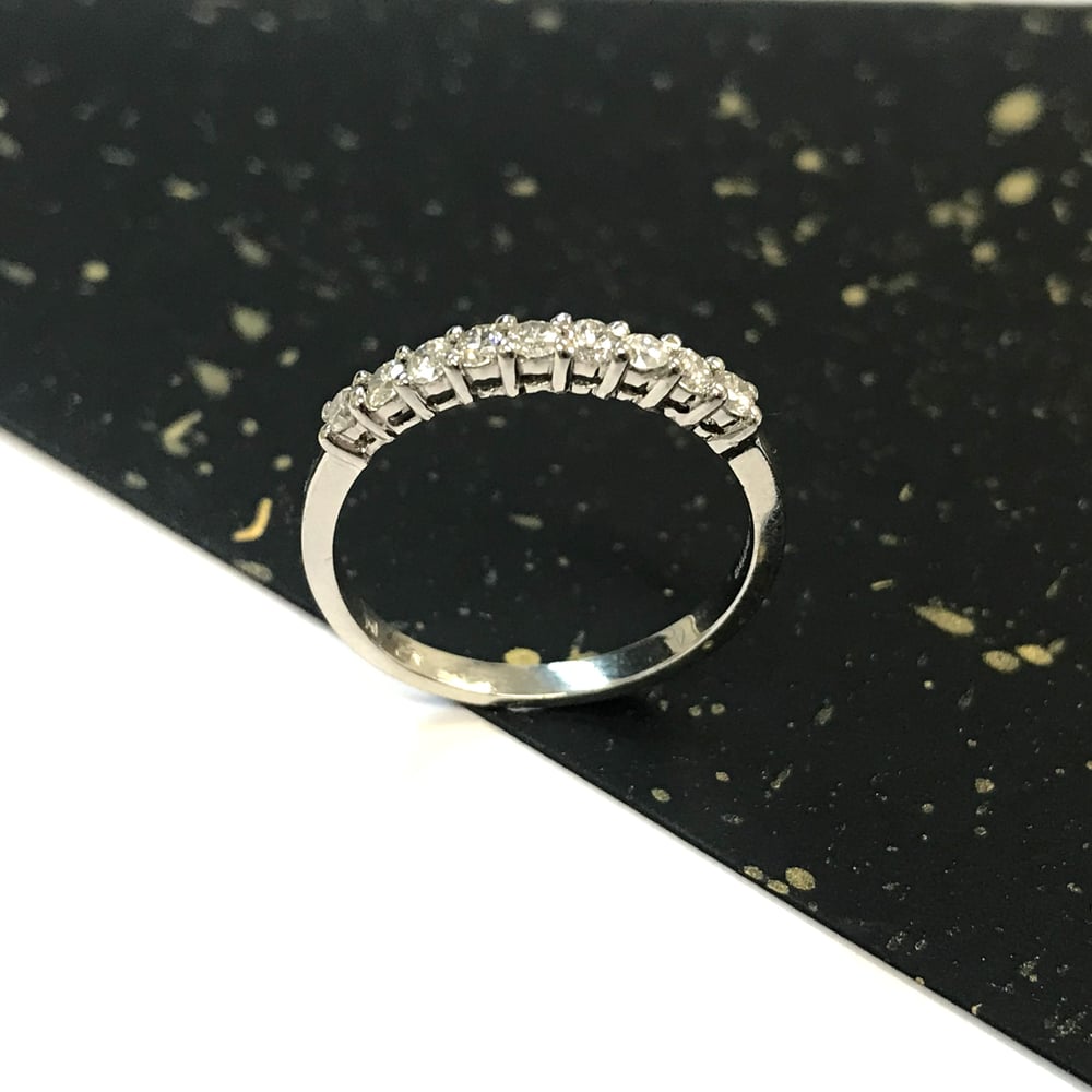 Image of 9 Stone Platinum Eternity Ring