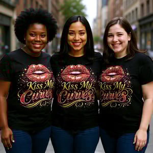Image of KISS MY CURVES T-SHIRTS