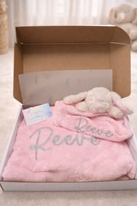 Image 2 of 🧸 Personalised Baby Blanket & Comforter Set