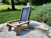 Image 2 of Small Adirondack Chair: Detachable Dry Erase Message Board/Lake House Decor/Beach House Decor