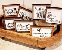 Image 1 of Mini Farmhouse Signs/Mini Tiered Tray Signs/Mini Signs/Small Signs/Farmhouse Decor
