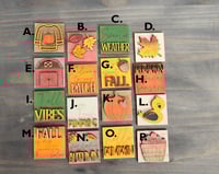 Image 3 of Fall Mini Ladder Inserts: Interchangeable Tiny Signs Decor/Interchangeable Signs