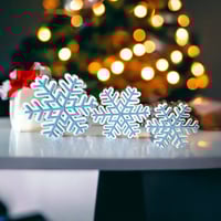 Image 3 of Snowflake Shelf Sitters/Set of 3/Winter Decor/Christmas Decor/Shelf Sitters/Gifts for Home/Snowfl...