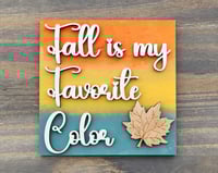 Image 2 of Fall Themed Leaning Ladder Inserts