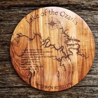 Image 1 of Lake of the Ozarks Riser/Engraved Lake Map Riser