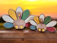 Image 3 of Thanksgiving Turkey Shelf Sitters/Thanksgiving decor/Fall Decor