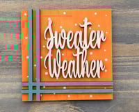 Image 4 of Fall Themed Leaning Ladder Inserts