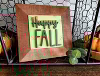 Image 4 of Fall Leaning Ladder Tiles, Ladder Decor, Interchangeable, Fall Decor