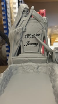 Image 4 of Grave Plot Dice Tray with Tombstone & Grim Reaper