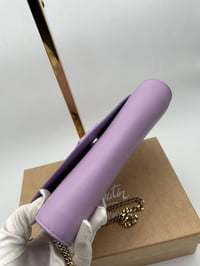 Image 6 of Christian Louboutin Loubi54 Lilac Calf Leather Gold Chain Bag
