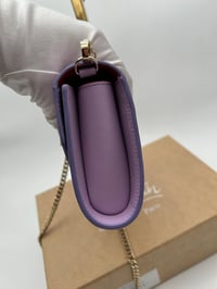Image 5 of Christian Louboutin Loubi54 Lilac Calf Leather Gold Chain Bag