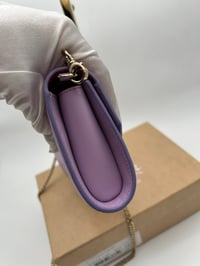 Image 4 of Christian Louboutin Loubi54 Lilac Calf Leather Gold Chain Bag
