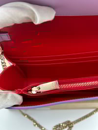Image 16 of Christian Louboutin Loubi54 Lilac Calf Leather Gold Chain Bag