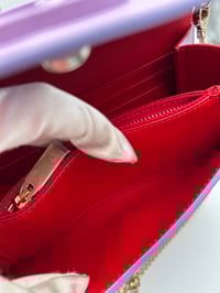 Image 17 of Christian Louboutin Loubi54 Lilac Calf Leather Gold Chain Bag