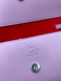 Image 13 of Christian Louboutin Loubi54 Lilac Calf Leather Gold Chain Bag