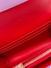 Image 19 of Christian Louboutin Loubi54 Lilac Calf Leather Gold Chain Bag