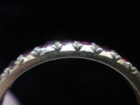 Image 5 of EDWARDIAN 18CT YELLOW GOLD NATURAL RUBY FULL ETERNITY RING SIZE Q 1/2