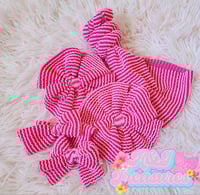2tone pink waved rib