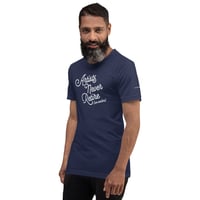 Image 3 of Artists Never Retire (We evolve) - Navy Unisex T-shirt