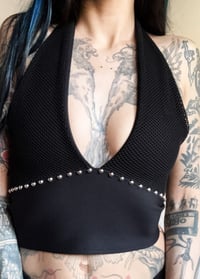 Image 2 of Fishnet Halter Top