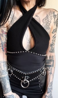 Image 1 of Fishnet Halter Top