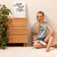 Image 4 of Artists Never Retire (We evolve) - Athletic Grey T-shirt