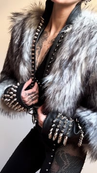 Image 2 of Shaded Spike Fur Jacket