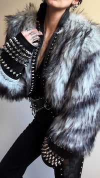 Image 1 of Shaded Spike Fur Jacket