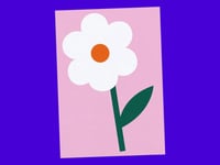 POSTKARTE Gänseblümchen