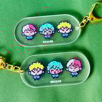Image 1 of origin trio and other mha keychains