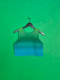 Blue light nature crochet