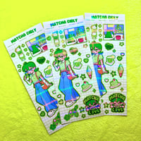 Matcha Girly Sticker sheet