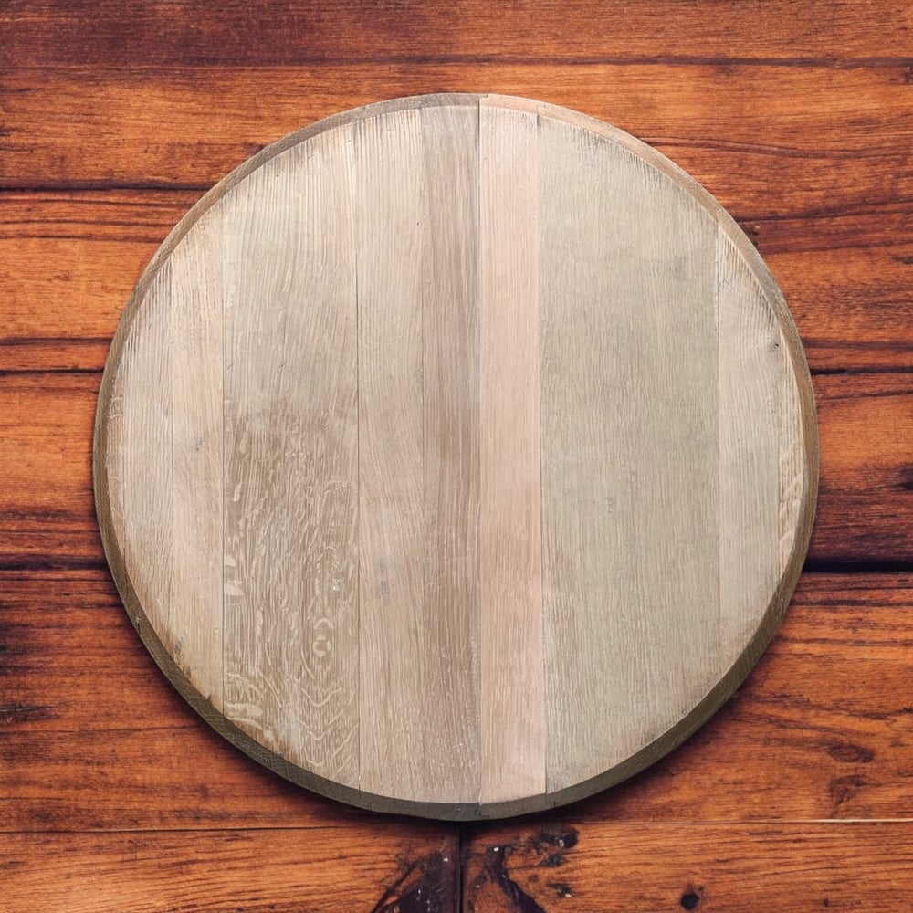 Authentic Bourbon Barrel Heads Finished and Sanded