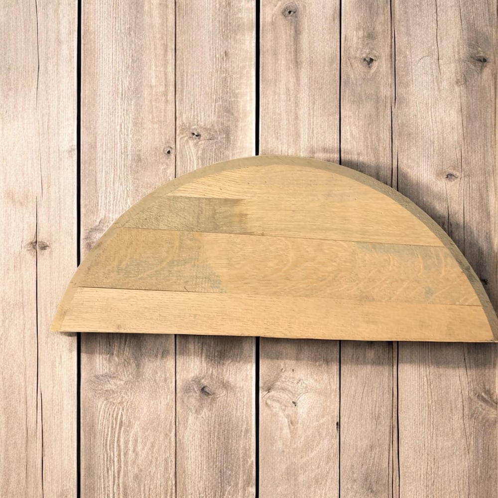 Authentic Bourbon Barrel Half Heads Finished and Sanded