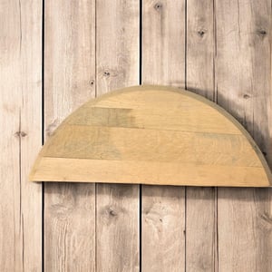 Authentic Bourbon Barrel Half Heads Finished and Sanded