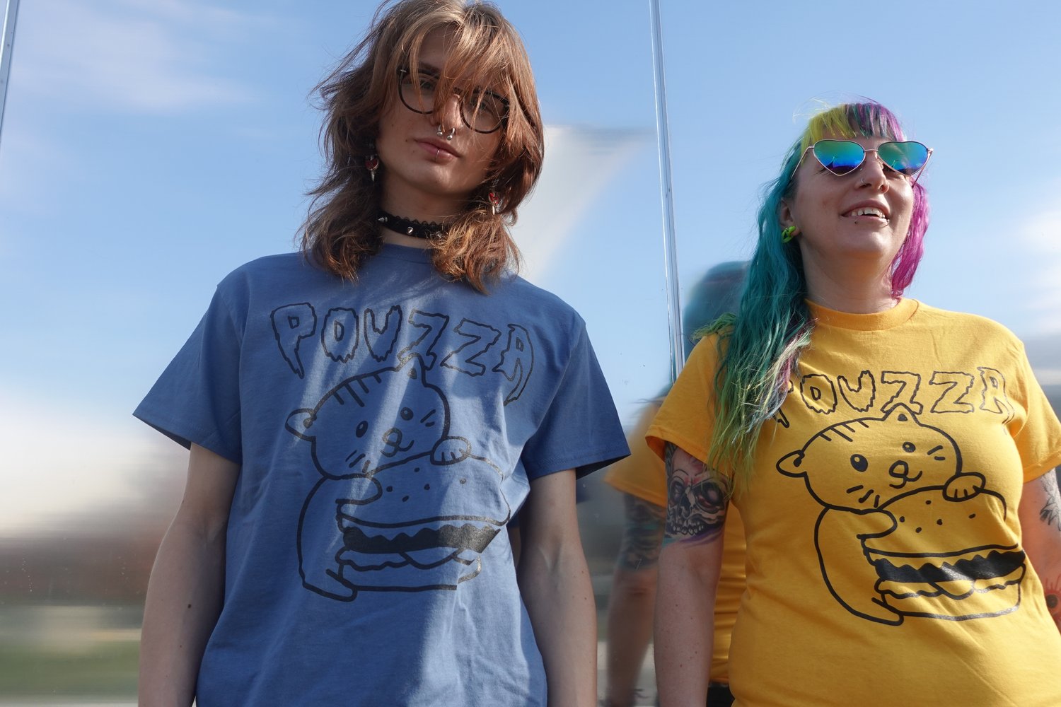 Image of T-shirt / Camisole Pouzza - Chat Burger