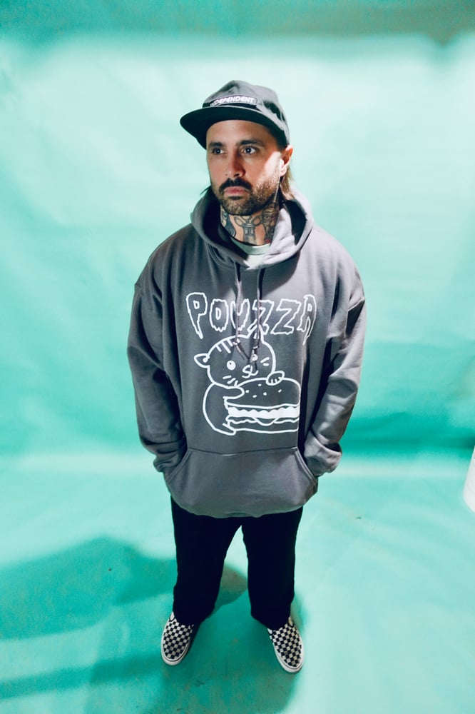 Image de Hoodie Pouzza " Chat-Burger " Pouzza hoodie ( 4 - XXL ONLY! )