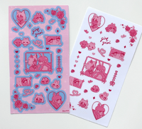 GIRL YAOI sticker sheets