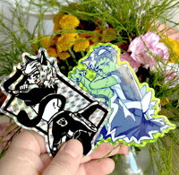 Prism Holo Catboy Stickers