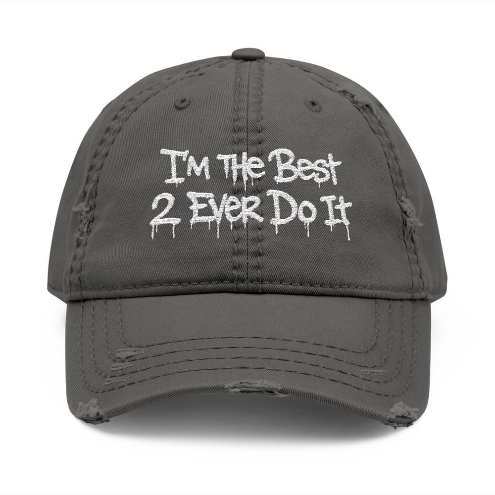 Image of Distressed Dad Hat (Embroidery)