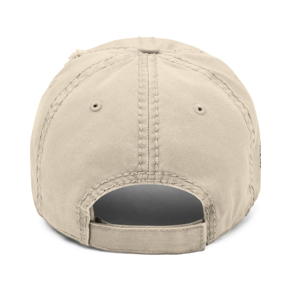 Image of Unbothered Distressed Dad Hat — Embroidered Casual Cap