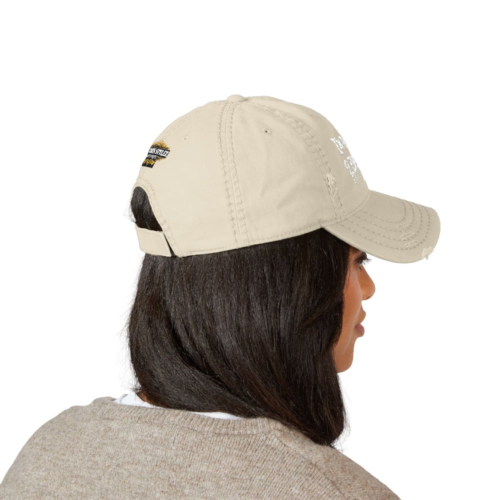 Image of Distressed Dad Hat (Embroidery)