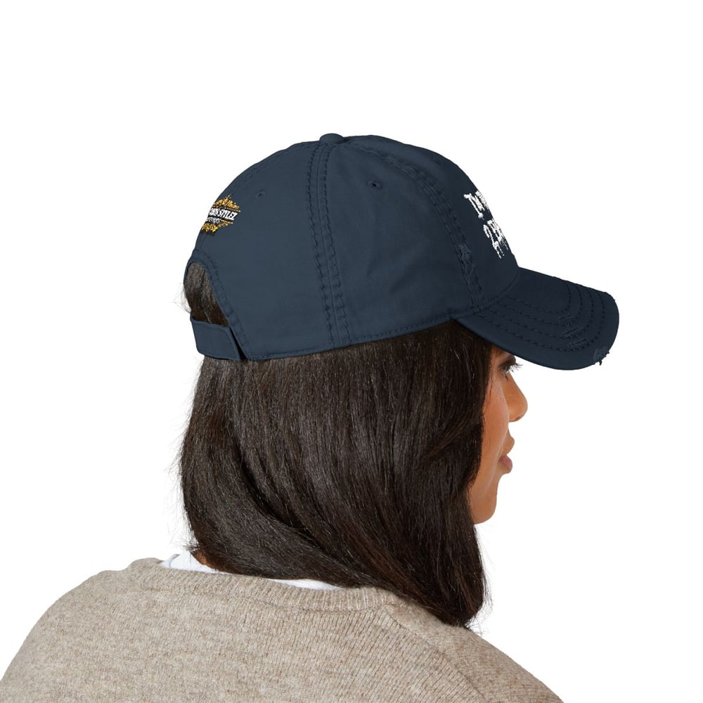 Image of Distressed Dad Hat (Embroidery)